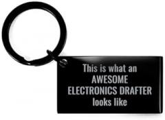 Generic This Is What An Awesome Electronics Drafter Looks Like Keychain For Him Her Coworker Colleague Christmas Birthday Gift Key Chain
