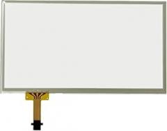 Touch Screen Digitizer Glass on Navigation Radio LCD 6.1 inch 12 Fit for 2014-2018 Toyota RAV4 W/APPS Button Left Side Replace 86100-0R060 86100-0R070 (W/O LCD)