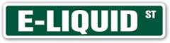 E-Liquid Street Sign Decal Sticker Gift Vape Vaping Smoking Vapor Electronic Cigarette Smoker