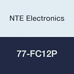 NTE Electronics 77-FC12P Fan Cord with 2 Prong AC Plug Black Molded PVC Hood and Copper Terminal Connector, 12