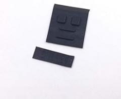 Screw Feet Cover Rubber Pad for NDSL DS Lite Game Console Screw Feet Cover (Black)