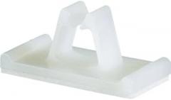 Panduit VCC50-A-C Vertical Cord Clip, Nylon 6.6, Rubber Adhesive Type, Indoor Use, Natural, 0.50