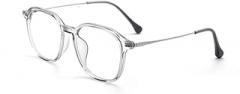 VENOAL TR Large Frame Blue Light Blocker Fashion Eyewear Suitable for Wearing Anti-Blue Light When Using Electronic Products (Color : Gray, Size : +0.00)