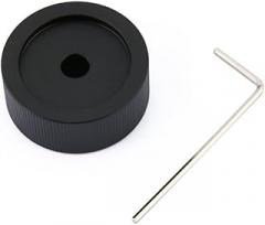 SEIWEI Rotary Electronic Control Potentiometer Knob Alumium Black Matt Volume Control Knob with Spanner Fit for Potentiometer with 6 mm Handle(1 PCS)