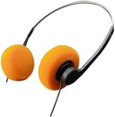 Orange Retro Over-Ear Headphone, Lightweight Portable Headphone with Adjustable Headband,Lightweight Earphones, for Most Mobile Phones Playback Pevices Headphones,Electronics