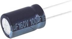 NTE Electronics NEVH3.3M160AB Series Nevh Aluminum Electrolytic Capacitor, 20% Capacitance Tolerance, Radial Lead, 3.3Μf Capacitance, 160V