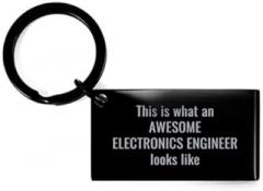 Generic This Is What An Awesome Electronics Engineer Looks Like Keychain For Him Her Coworker Colleague Christmas Birthday Gift Key Chain