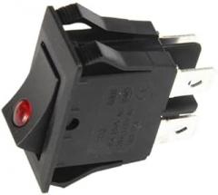 KCD3 Rocker Switch 12V 4-Pin – LED Lighted Toggle Switch with Eye Indicator, Snap-in SPST On/Off Switch for Car, Truck, Boat, DIY Electronics 30pcs