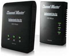ChannelMaster Internet to TV Kit -Contains 1 (1-port) Power-line Ethernet Adapter and 1 (4-port) Power-line Ethernet Switch (CM-6104)