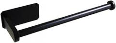 Self-Adhesive Wall-Mounted Towel Rack - 304 Bathroom Tissue Hooks Kitchen Bathroom(Black Long)