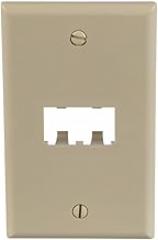 Panduit CFP2EI 1-Gang 2-Port Faceplate, Electric Ivory