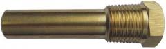 Industrial Thermowell, Brass, 5/8-18 UNF