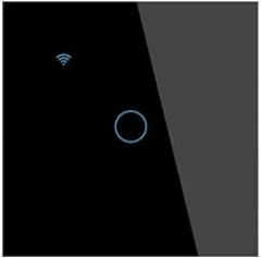 EU Smart Switch WiFi Aple Homekit No Neutral Standard Touch Sensor Light Switch Wall Smart Home Siri Voice Control-652-Homekit-BLACK-01