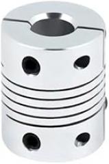 1pcs D20L25 Aluminum Alloy Elastic Coupling Winding Screw Electronic Starter Encoder Inner Hole 5mm 6mm 8mm 10mm(Clamping,6x6)