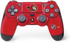 Skinit Decal Gaming Skin Compatible with PS4 Controller - Officially Licensed NHL Ottawa Senators Solid Background Design