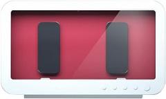 HBJWOV Rotatable Bathroom Shelf Under 7 Mobile Phone Holder Wall Hanging Punch-Free Toilet Shower Bath Waterproof Storage Box(OneColor)