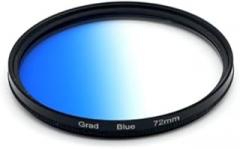 37/40.5/43/46/49/52/55/58/62/67/72/77/82mm Graduated Color Filters Gradual Color Neutral Density Camera Lens Filter Red Orange Yellow Green Blue Purple Grey Graduated Color Filters (Blue,72mm)
