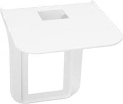 Outlet Shelf, Home Wall Shelf Organizer for Outlets, Wall Holder Space Saving Solution for Smart Speakers, Cellphones, Electric Toothbrush, White, Perfect for Bathroom, Kitchen