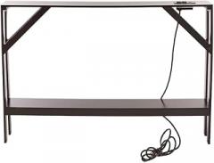 The Lakeside Collection Narrow Console Table with Built in Outlet 33