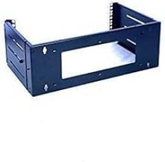 RAISING ELECTRONICS 4U Wall Mount Open Frame 19inch Server Equipment Rack Threaded 12-18inch Depth Black (4U Adjust Depth)