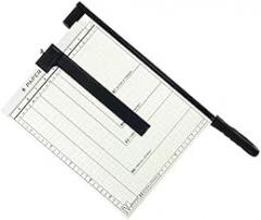 Paper Trimmer Paper Cutter Guillotine Paper Cutter Portable Guillotine A4 Paper Cutter Heavy Duty Metal Based Trimmer Scrapbooking Tool with tic Security Safeguard (Color : White) (White)