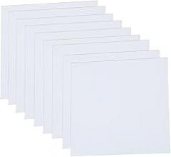 10 Pieces 96% Alumina Ceramic Plate 20×20×2Mm-50×50×2Mm, Insulation Ceramic Sheet Suitable for Electronics Manufacturing,20×20×2mm