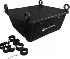 T-Top Electronic Box for Center Console Boats - Dry Storage, Lockable, Mounting Clamps Included Universal Design, Stereo, Radio, BLACK