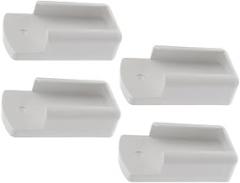 4Pcs Remote Control Holder Wall Mount Adhesive Organizer for Electronics Accessories Space Saving Design No Drill Required Fit for Living Room Bedroom Office