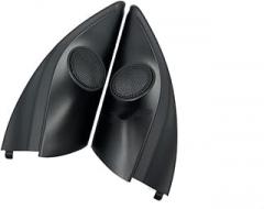 1 Pair Car Front Left and Right Door Tweeters Triangle Speakers Cover Panel Trim Frame Mount for Mitsubishi Mirage