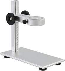 Microscopes Equipment Aluminum Alloy Digital Electronic Microscope Stand, Adjustable Holder Bracket, LED Bottom Lighting(No Light)