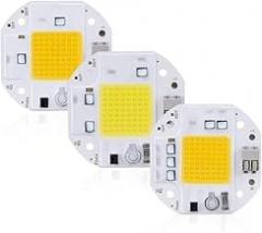 Indoor Lighting DIY Spotlight Bulb Floodlight 20W 30W 50W COB LED Chip Lamp No Need Welding/Driver 110V 220V High Power LED Matrix Light Beads (Color : White, Size : 30W)