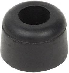 Bumper, 15/16 in., Black, Rubber, PK10