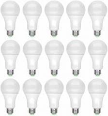 15 LED Light Bulbs 110x60x60mm with Plastic Electronic Components 15W / 100W 6000K Replacement Daylight A19 E26 Lamp White