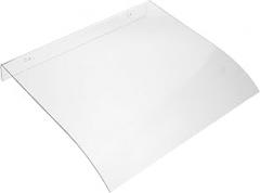 Milisten Plastic Window Awning Canopy Durable Rain Protection for Doors and Balconies Easy DIY Installation Transparent Design for Natural Light and Visibility