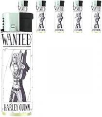 Bad Girls Pin Up Girl Model Set of 5 Lighters S16 Electronic Refillable Flame Cigarette Smoking