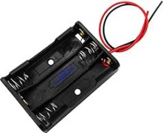 Three/3X AAA DIY Battery Holder Case Box Base 4.5V Volt PCB Mount with Bare Wire Ends