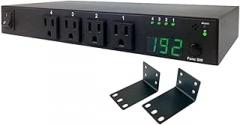 Premium 4-Port Remote Power PDU with Rack Mounting Kit Included - Multiple Control Thru Network, WAN/Internet, Phone, API, HTTP/HTTPS Commands Or RS232 Serial Port