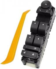 Compatible Car Window Switch Panel Front Left Driver Side 4-Door Fits Solod 1500 Jim West Yukon Models