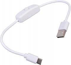 USB to Type C Charging Cable Construction for Easy Powering Control on Electronics Lamp and Small Appliances