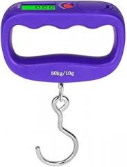 Utility Luggage Scale Portable Mini Digital Hand Held 50Kg Fish Hook Hanging Scale Electronic Weighting LED Display Weighing Weighing