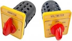 16A Ammeter Selector Changeover Multi Position Three Poles Rotary Cam Switch Control Electronic Starter Circuit YMW98-16/3
