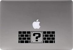 Brick Game Question Vinyl Decal Sticker for Computer MacBook Laptop Ipad Electronics Home Window Custom Walls Cars Trucks Motorcycle Automobile and More (Black)