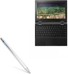BoxWave Stylus Pen Compatible with Lenovo 500e Chromebook 3rd Gen (11.6 in) - AccuPoint Active Stylus, Electronic Stylus with Ultra Fine Tip - Metallic Silver