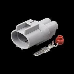 elpart 1Sets 2 Pin Female Male Electronic Fan Plug auto Connector 4.8mm Series 176146-6 176143-6 for to Buick Excelle RAV4 - #elPart2318495 (Color: DJ7021Y-4.8-11-M)