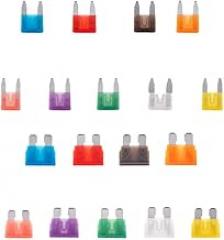 50pcs Assorted Fuses Kit - 5A/7.5/10A/15A/20A/25A/30A Fast-Blow & Slow-Blow, for Car/Auto/Home/Electronics