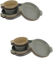 Milisten Outdoor Tableware Small Serving Bowls Snack Bowls Serving Platters for Parties Camping Cutlery Food