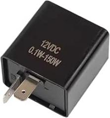 Car Flasher 12V24V Truck Intelligent Electronic Flasher Turn Signal Relay Three-pin(Feet Black)