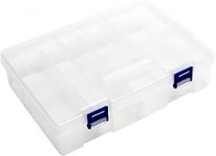 MroMax PP Component Storage Box, 230 x 160 x 60mm Plastic Organizer Container Tool Boxes for Electronic Component Small Accessories Transparent Color 1Pc