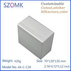 Gimax 4 pcs, 70120130mm Gimax aluminum enclosure box for electronic aluminum house design case pcb control box