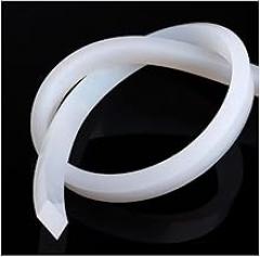 1 Meter White Solid Square Silicone Rubber Sealing Strip, High Temp Resistant, Hardness 60A, Elastic Seal for Machinery, Electronics(10x15mm)